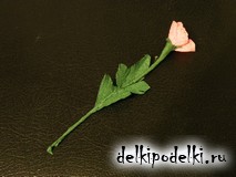 Открытка с розами. Приклеиваем листочек. Открытка с розами. Приклеиваем листочек.